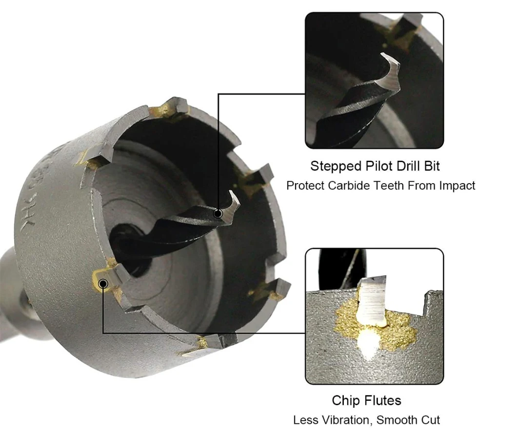 Cutting Stainless Steel Sheet Metal Tct Hole Saws Cutter