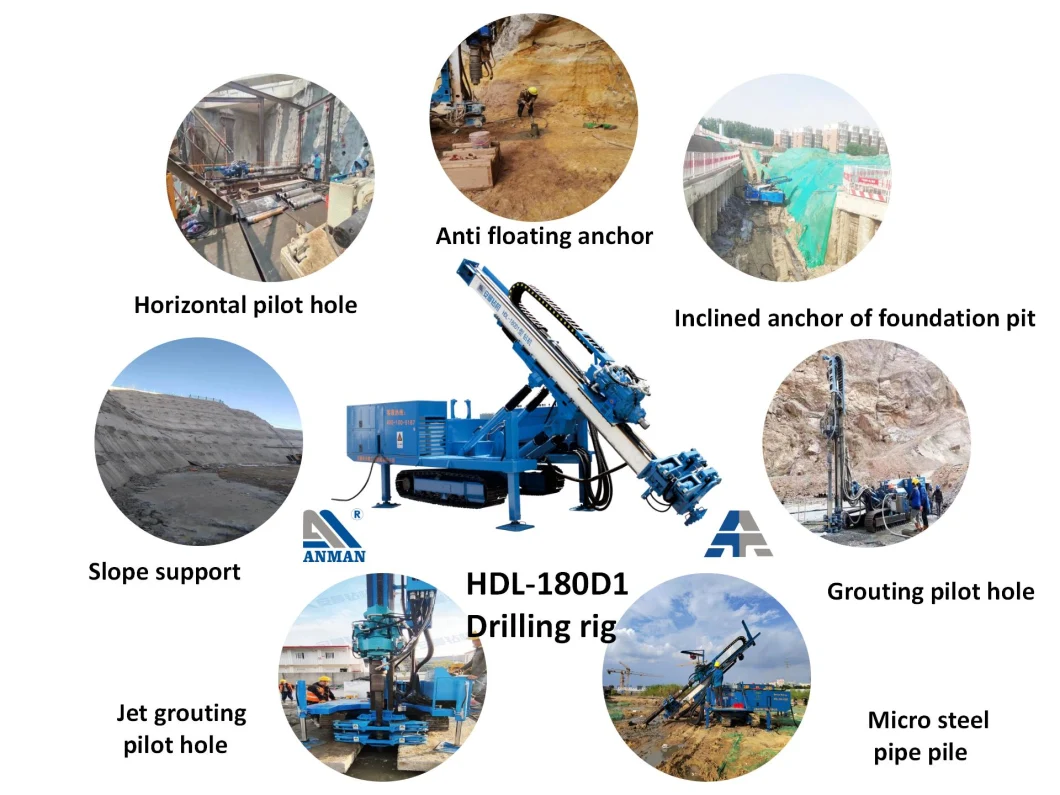 Hdl-180d1 Grouting Pilot Hole Borehole Drill Rig