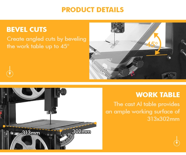 220V Band Saw 228mm Wood Cutting Saw 9